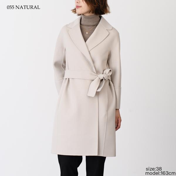 S Max Mara ARONA ピュア ヴァージンウール ダブルフェイス コート