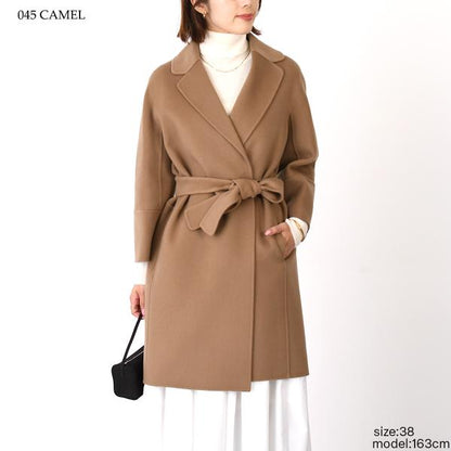 S Max Mara ARONA 퓨어 버진 울 더블 페이스 코트 