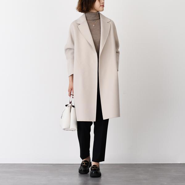 S Max Mara ARONA ピュア ヴァージンウール ダブルフェイス コート