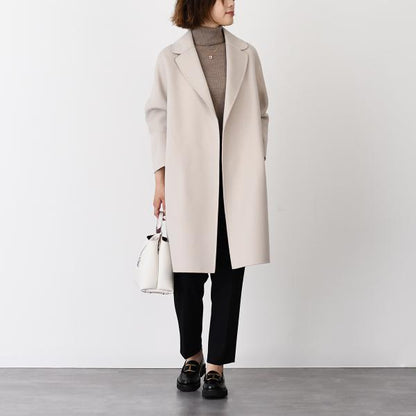S Max Mara ARONA ピュア ヴァージンウール ダブルフェイス コート