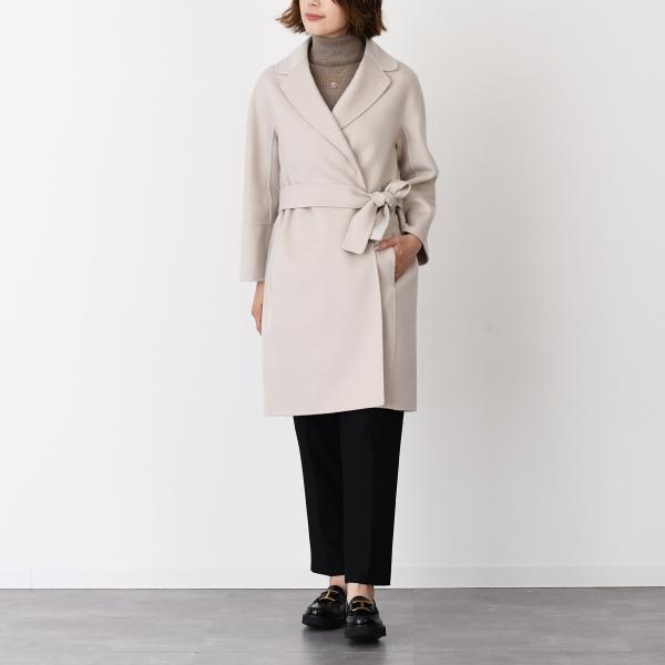 S Max Mara ARONA ピュア ヴァージンウール ダブルフェイス コート