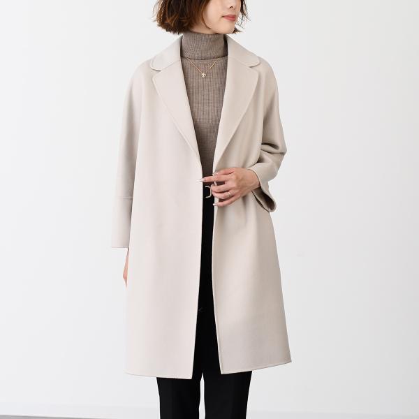 S Max Mara ARONA ピュア ヴァージンウール ダブルフェイス コート