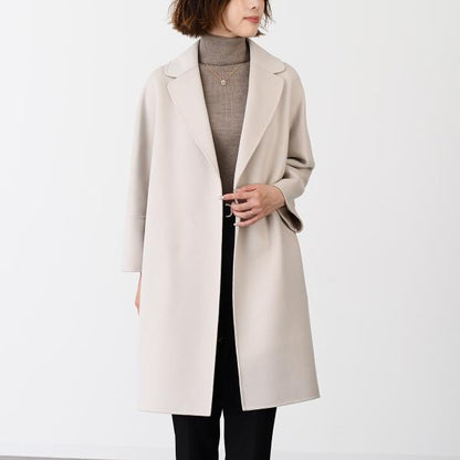 S Max Mara ARONA ピュア ヴァージンウール ダブルフェイス コート