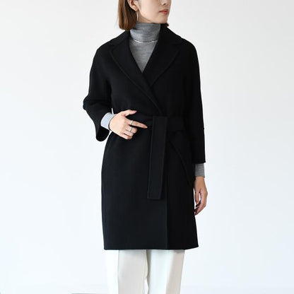 S Max Mara ARONA 퓨어 버진 울 더블 페이스 코트 