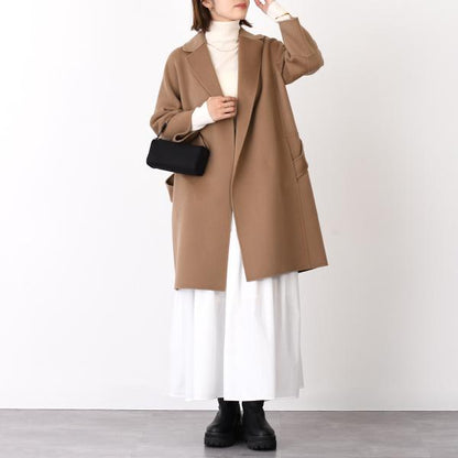 S Max Mara ARONA 퓨어 버진 울 더블 페이스 코트 