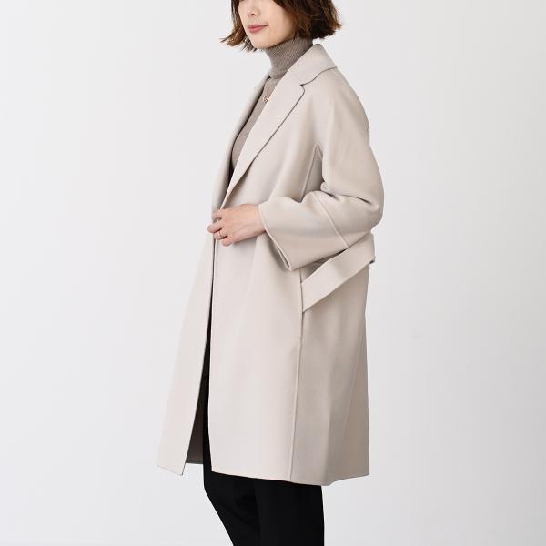 S Max Mara ARONA ピュア ヴァージンウール ダブルフェイス コート