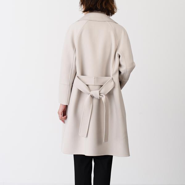 S Max Mara ARONA ピュア ヴァージンウール ダブルフェイス コート