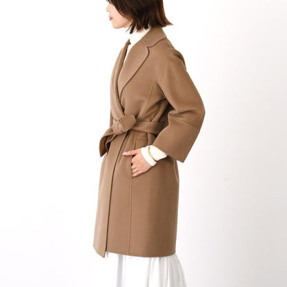 S Max Mara ARONA 퓨어 버진 울 더블 페이스 코트 