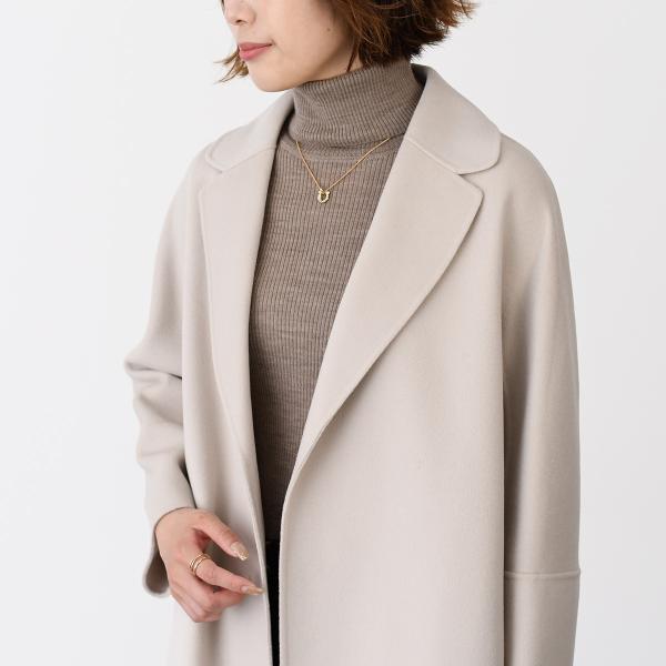 S Max Mara ARONA ピュア ヴァージンウール ダブルフェイス コート