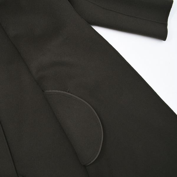 S Max Mara POLDO 퓨어 버진 울 더블 페이스 코트 
