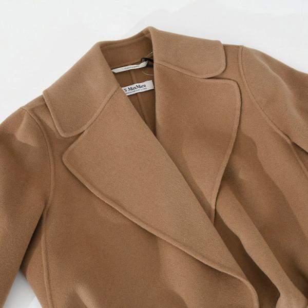 S Max Mara POLDO ピュア ヴァージンウール ダブルフェイス コート