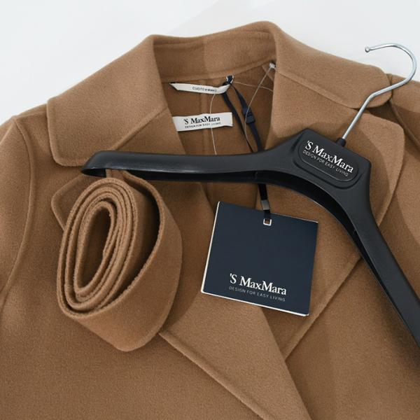 S Max Mara POLDO ピュア ヴァージンウール ダブルフェイス コート