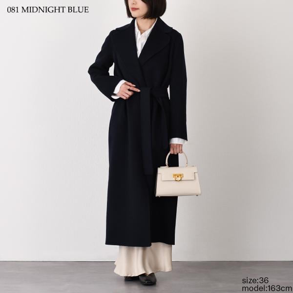 S Max Mara POLDO 퓨어 버진 울 더블 페이스 코트 
