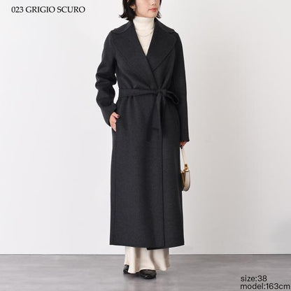 S Max Mara POLDO ピュア ヴァージンウール ダブルフェイス コート