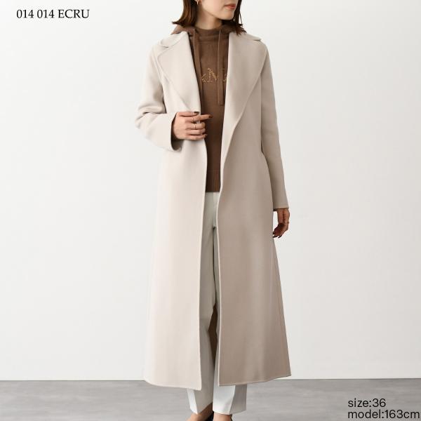 S Max Mara POLDO ピュア ヴァージンウール ダブルフェイス コート