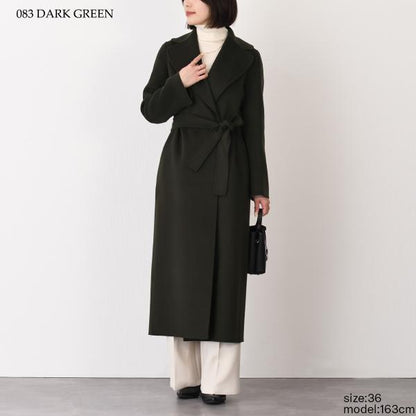S Max Mara POLDO 퓨어 버진 울 더블 페이스 코트 
