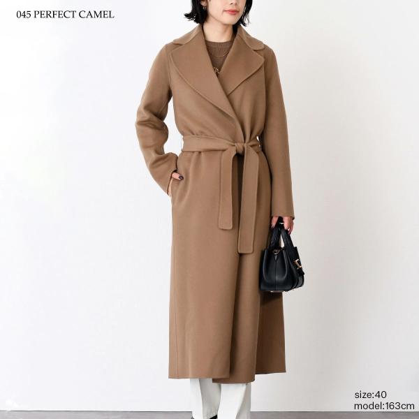 S Max Mara POLDO 퓨어 버진 울 더블 페이스 코트 