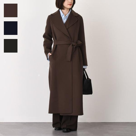 S Max Mara POLDO 퓨어 버진 울 더블 페이스 코트 