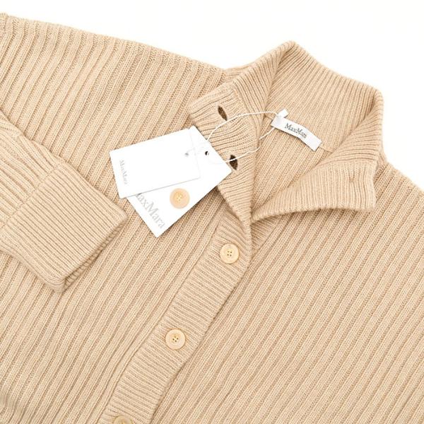 Max Mara AFELIO ウールカシミア リブ カーディガン