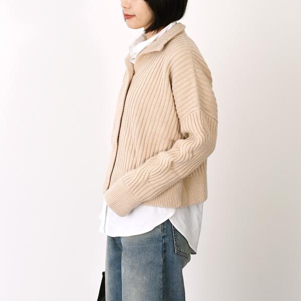 Max Mara AFELIO ウールカシミア リブ カーディガン