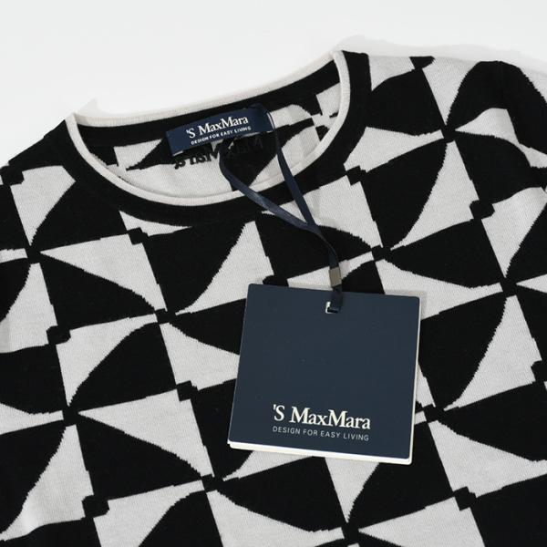 S Max Mara AGRUME ジャカード ウール ヤーン ニット