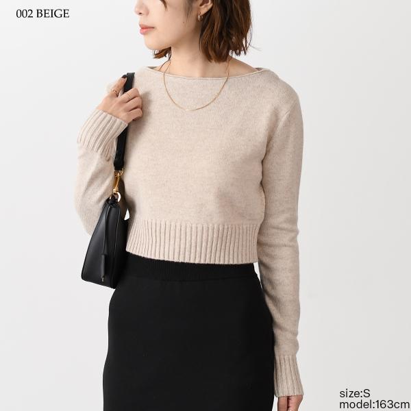 Max Mara ANGRI 울 캐시미어 크롭드 니트 