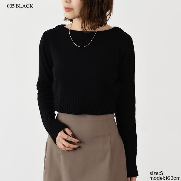 Max Mara ANGRI 울 캐시미어 크롭드 니트 