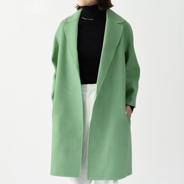 S Max Mara ARONA ピュア ヴァージンウール ダブルフェイス コート