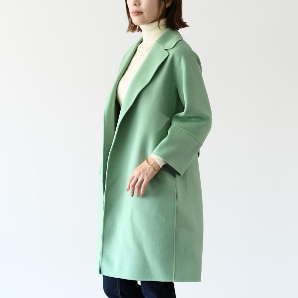 S Max Mara ARONA ピュア ヴァージンウール ダブルフェイス コート