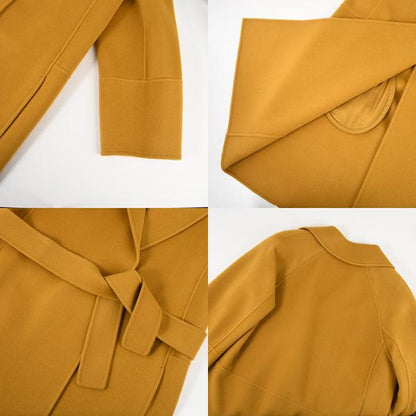 S Max Mara ARONA ピュア ヴァージンウール ダブルフェイス コート