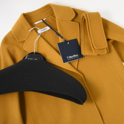 S Max Mara ARONA ピュア ヴァージンウール ダブルフェイス コート