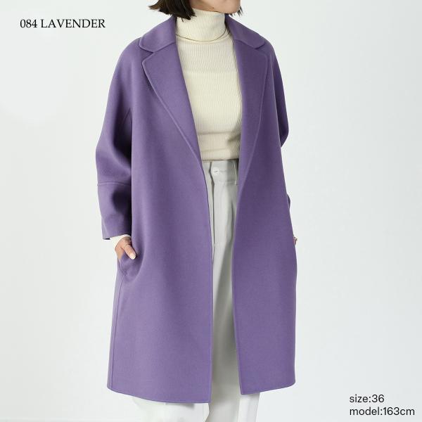 S Max Mara ARONA ピュア ヴァージンウール ダブルフェイス コート