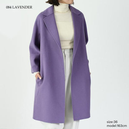S Max Mara ARONA ピュア ヴァージンウール ダブルフェイス コート