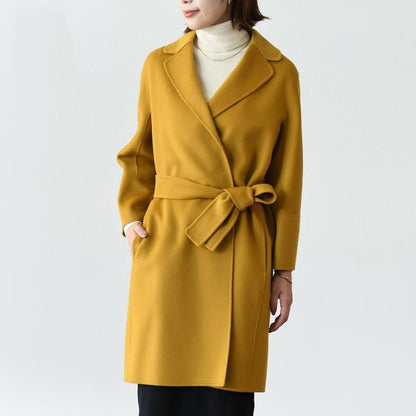S Max Mara ARONA ピュア ヴァージンウール ダブルフェイス コート