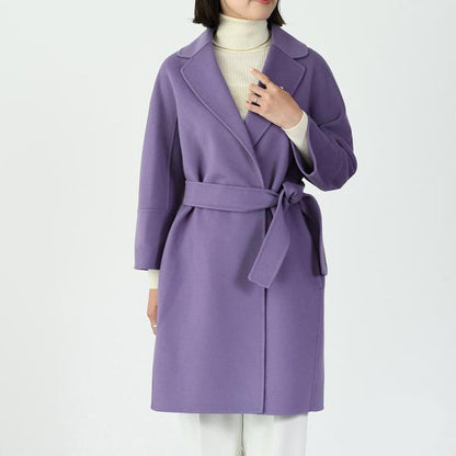 S Max Mara ARONA ピュア ヴァージンウール ダブルフェイス コート