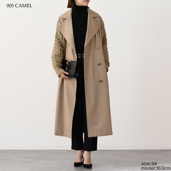 MAX MARA CICLADI 치클라디 울 코튼 개버딘 트렌치 코트 