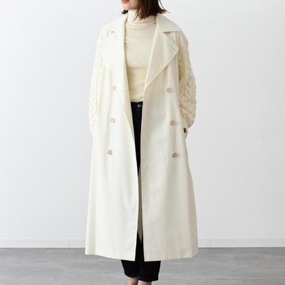 MAX MARA CICLADI 치클라디 울 코튼 개버딘 트렌치 코트 