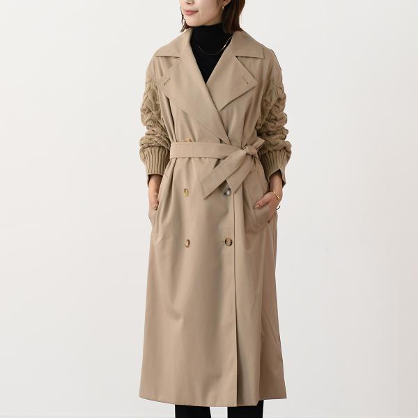 MAX MARA CICLADI 치클라디 울 코튼 개버딘 트렌치 코트 
