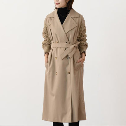 MAX MARA CICLADI 치클라디 울 코튼 개버딘 트렌치 코트 