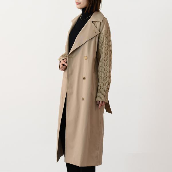MAX MARA CICLADI 치클라디 울 코튼 개버딘 트렌치 코트 