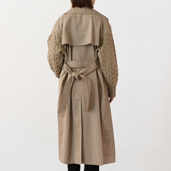MAX MARA CICLADI 치클라디 울 코튼 개버딘 트렌치 코트 
