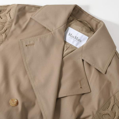 MAX MARA CICLADI 치클라디 울 코튼 개버딘 트렌치 코트 