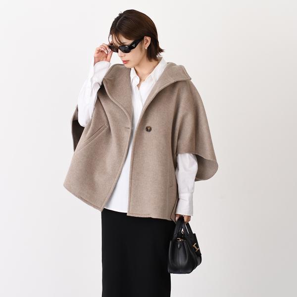 Max Mara マックスマーラ DERRIK カシミア ブロードクロスケープ