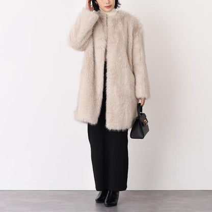 Max Mara Studio マックスマーラ ステゥディオ EROS エロス エコ ファー コート