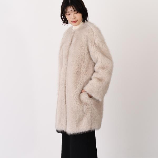 Max Mara Studio マックスマーラ ステゥディオ EROS エロス エコ ファー コート