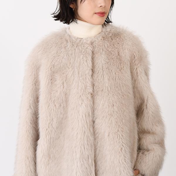 Max Mara Studio マックスマーラ ステゥディオ EROS エロス エコ ファー コート