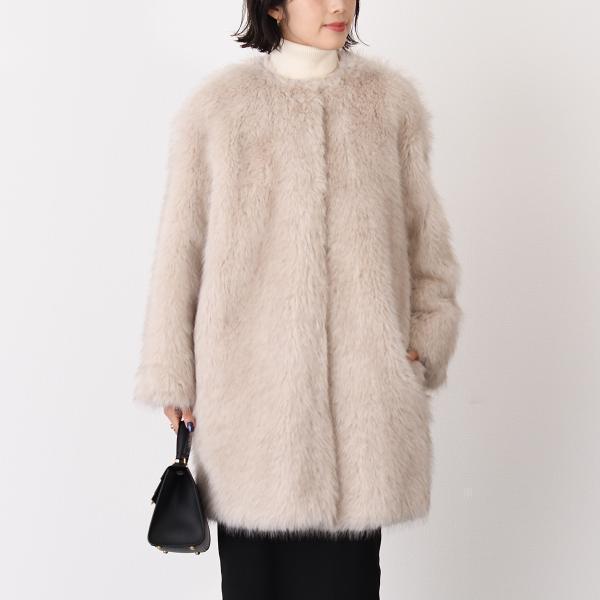 Max Mara Studio マックスマーラ ステゥディオ EROS エロス エコ ファー コート