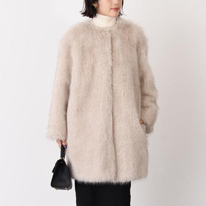 Max Mara Studio マックスマーラ ステゥディオ EROS エロス エコ ファー コート