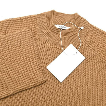 Max Mara FUNALE Fisherman's Rib Knit Wool Cashmere Sweater 