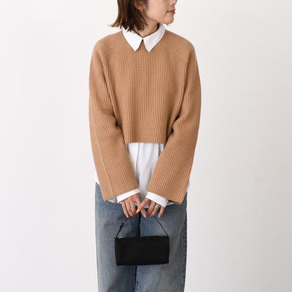 Max Mara マックスマーラ FUNALE フィッシャーマンズ リブニット ウールカシミアセーター